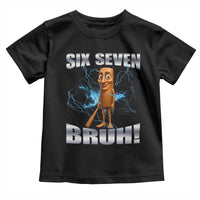 Tung Tung Sahur Six Seven Meme Toddler T Shirt Funny 67 Gen Alpha Gift - Wonder Print Shop