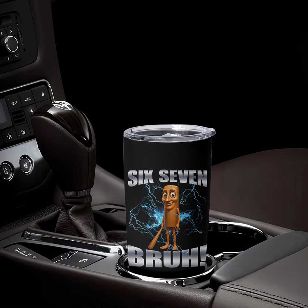 Tung Tung Sahur Six Seven Meme Tumbler Cup Funny 67 Gen Alpha Gift - Wonder Print Shop
