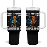 Tung Tung Sahur Six Seven Meme Tumbler With Handle Funny 67 Gen Alpha Gift - Wonder Print Shop