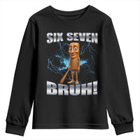 Tung Tung Sahur Six Seven Meme Youth Sweatshirt Funny 67 Gen Alpha Gift - Wonder Print Shop