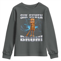 Tung Tung Sahur Six Seven Meme Youth Sweatshirt Funny 67 Gen Alpha Gift - Wonder Print Shop