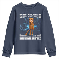 Tung Tung Sahur Six Seven Meme Youth Sweatshirt Funny 67 Gen Alpha Gift - Wonder Print Shop