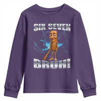 Tung Tung Sahur Six Seven Meme Youth Sweatshirt Funny 67 Gen Alpha Gift - Wonder Print Shop