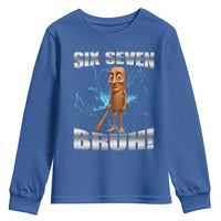 Tung Tung Sahur Six Seven Meme Youth Sweatshirt Funny 67 Gen Alpha Gift - Wonder Print Shop