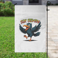 Funny Raven Six Seven Meme Trending Gift Garden Flag - Wonder Print Shop