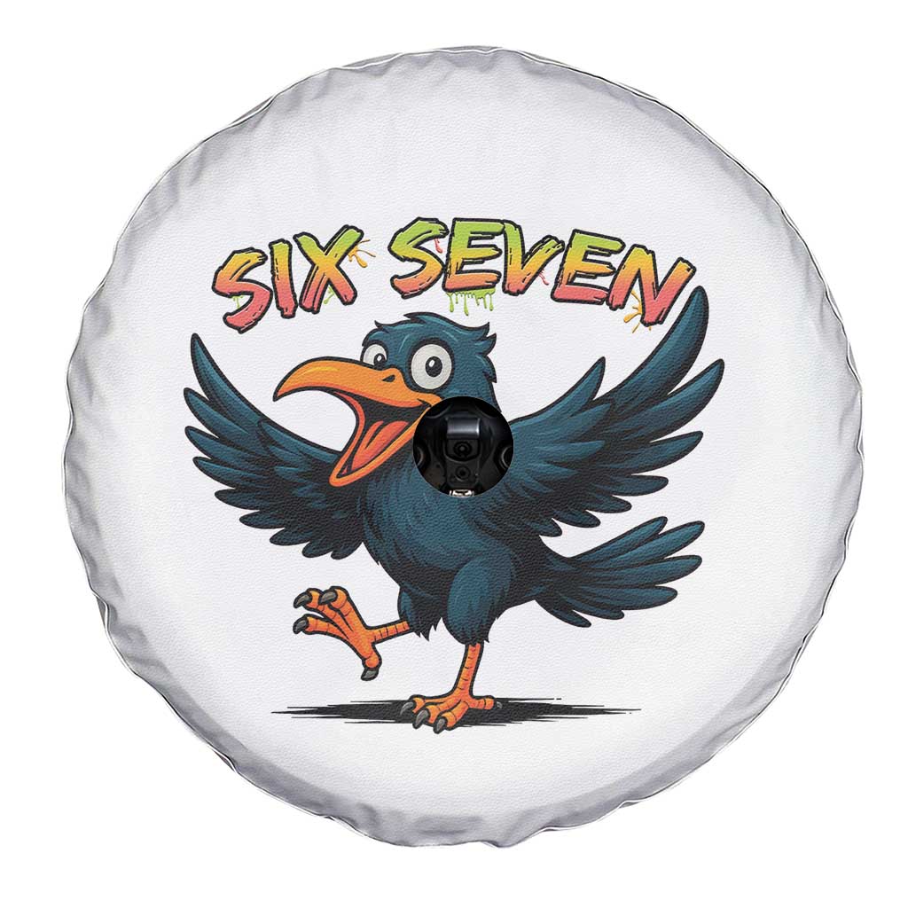 Funny Raven Six Seven Meme Trending Gift Spare Tire Cover - Wonder Print Shop