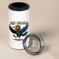 Funny Raven Six Seven Meme Trending Gift 4 in 1 Can Cooler Tumbler - Wonder Print Shop