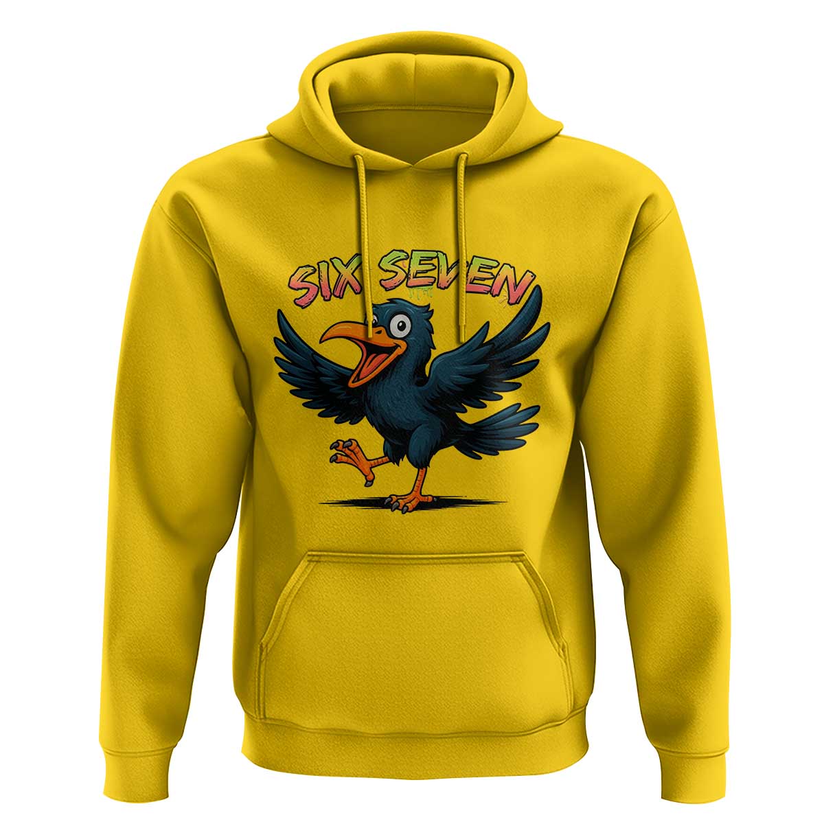 Funny Raven Six Seven Meme Trending Gift Hoodie - Wonder Print Shop