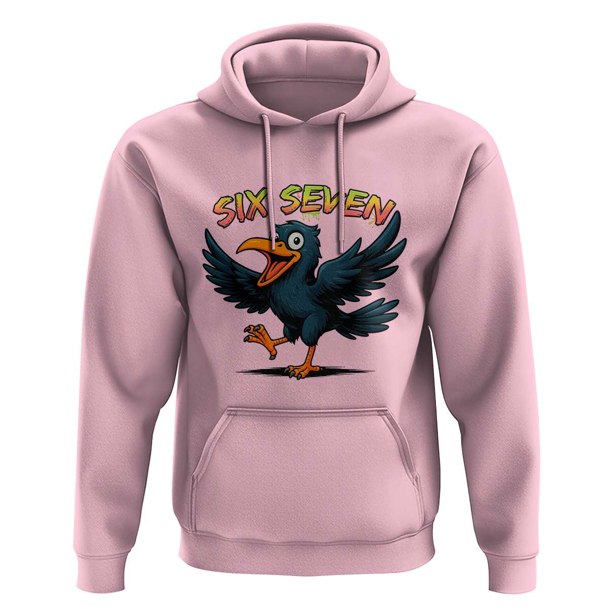 Funny Raven Six Seven Meme Trending Gift Hoodie - Wonder Print Shop