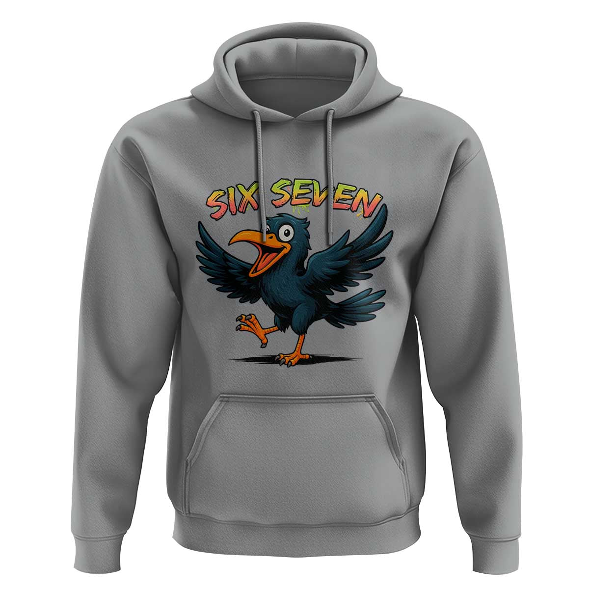 Funny Raven Six Seven Meme Trending Gift Hoodie - Wonder Print Shop