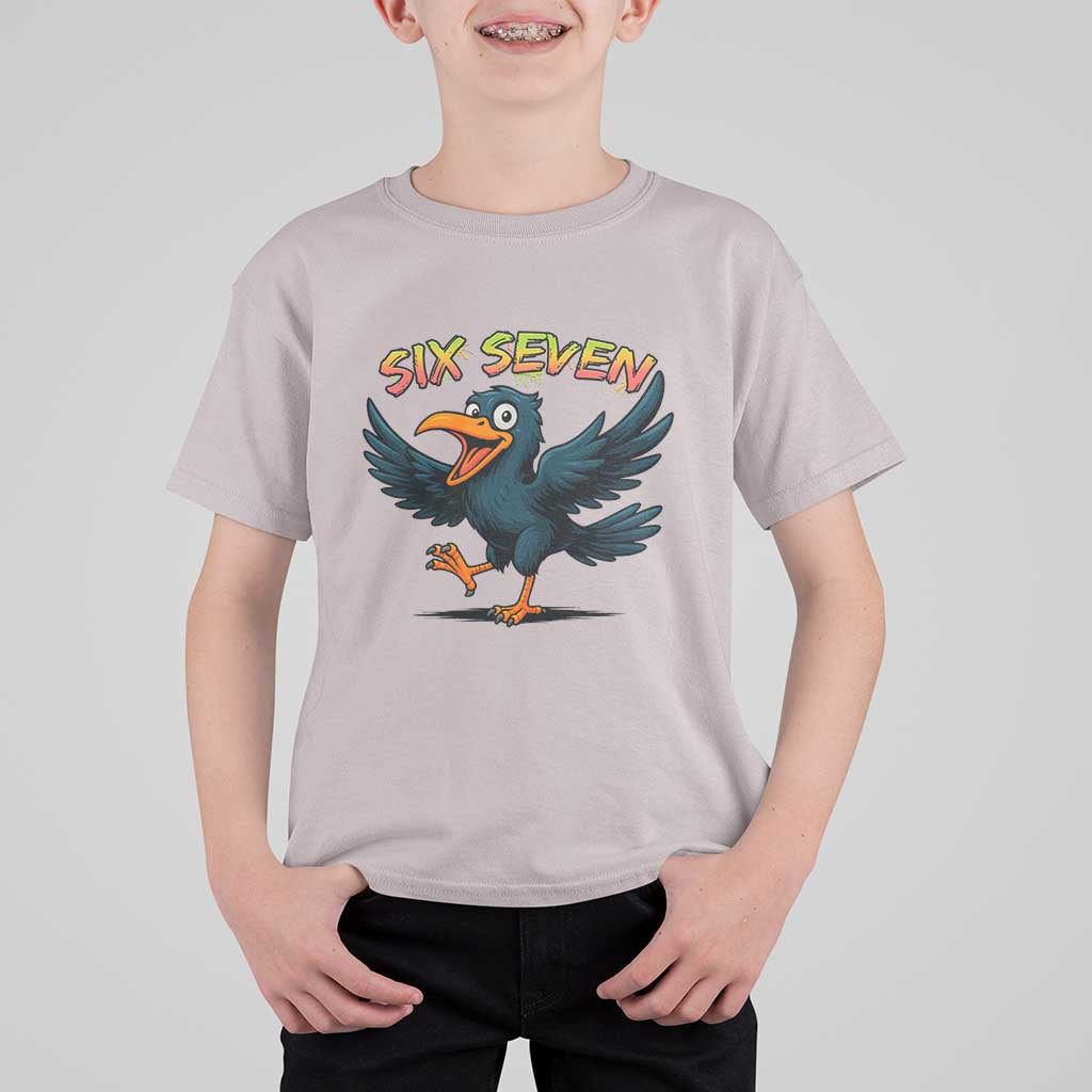 Funny Raven Six Seven Meme Trending Gift T Shirt For Kid - Wonder Print Shop