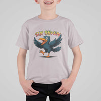 Funny Raven Six Seven Meme Trending Gift T Shirt For Kid - Wonder Print Shop
