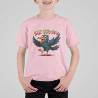 Funny Raven Six Seven Meme Trending Gift T Shirt For Kid - Wonder Print Shop