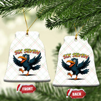 Funny Raven Six Seven Meme Trending Gift Ceramic Ornament - Wonder Print Shop