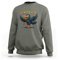 Funny Raven Six Seven Meme Trending Gift Sweatshirt - Wonder Print Shop