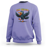 Funny Raven Six Seven Meme Trending Gift Sweatshirt - Wonder Print Shop