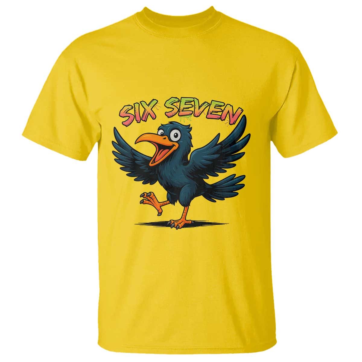 Funny Raven Six Seven Meme Trending Gift T Shirt - Wonder Print Shop