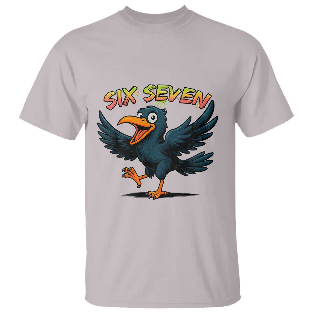 Funny Raven Six Seven Meme Trending Gift T Shirt - Wonder Print Shop