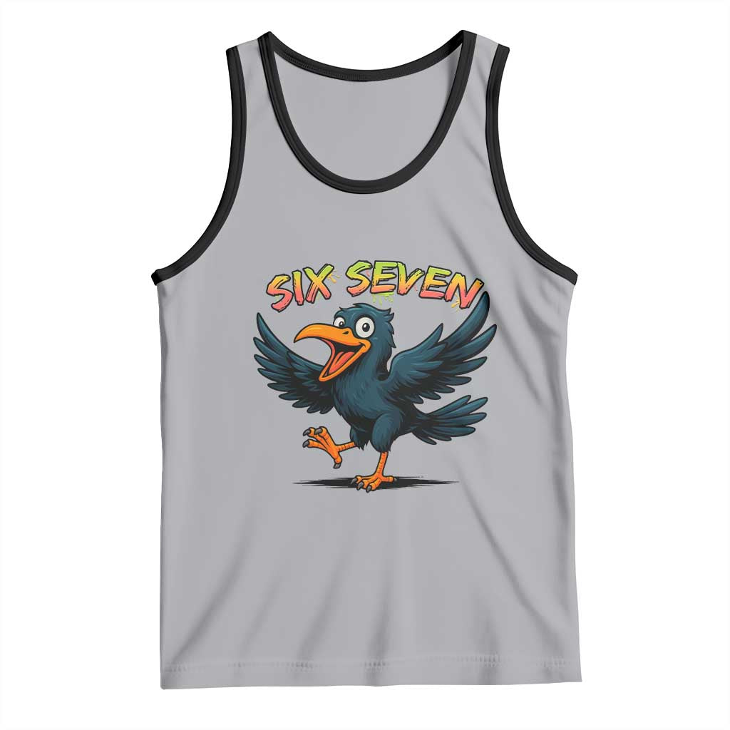 Funny Raven Six Seven Meme Trending Gift Tank Top - Wonder Print Shop