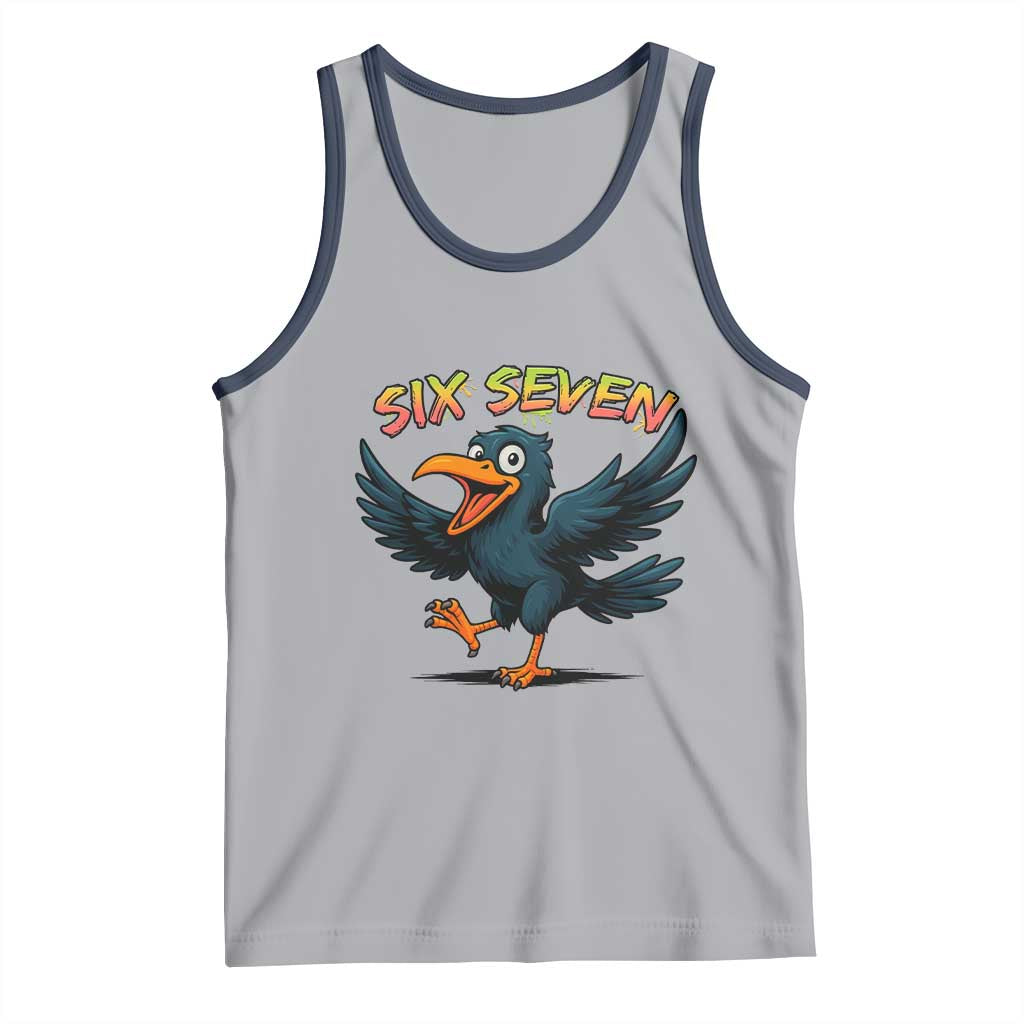 Funny Raven Six Seven Meme Trending Gift Tank Top - Wonder Print Shop