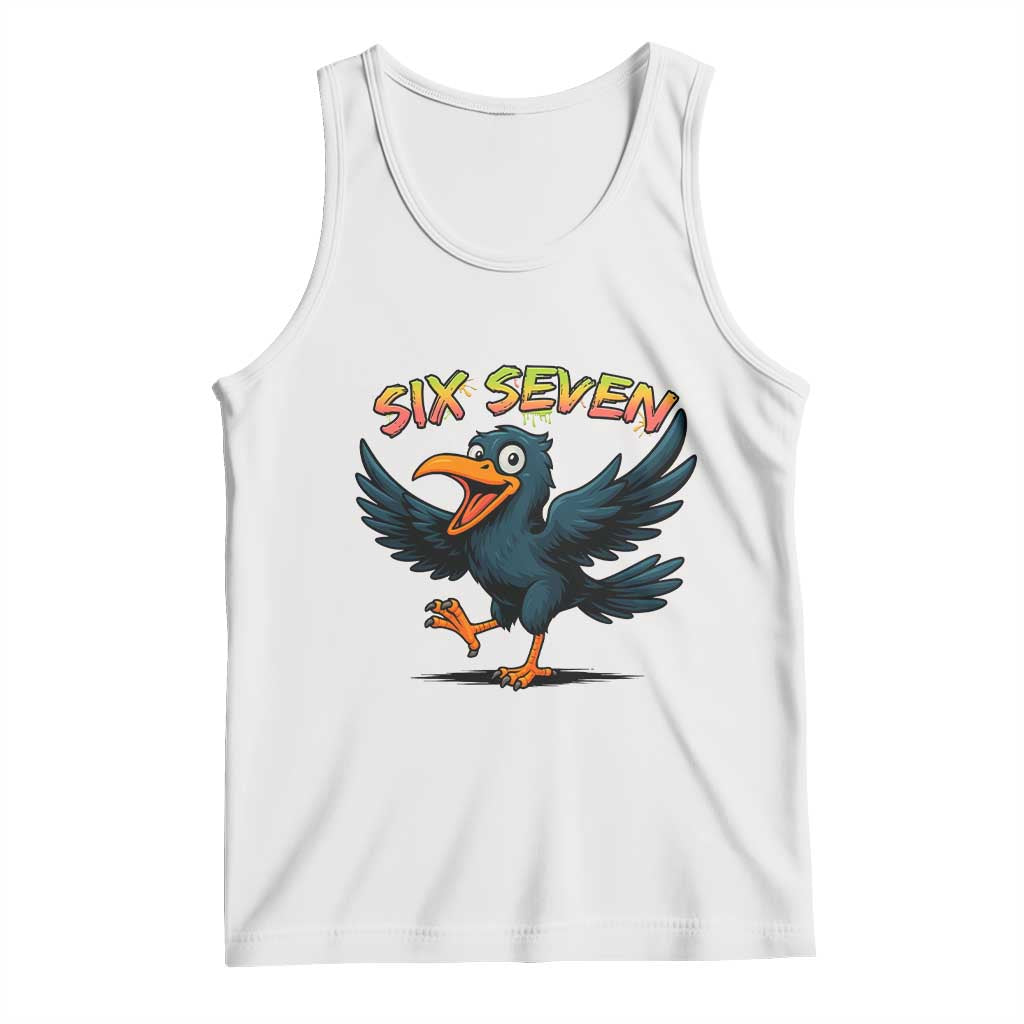 Funny Raven Six Seven Meme Trending Gift Tank Top - Wonder Print Shop