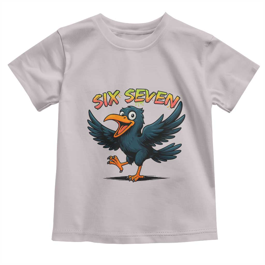 Funny Raven Six Seven Meme Trending Gift Toddler T Shirt - Wonder Print Shop