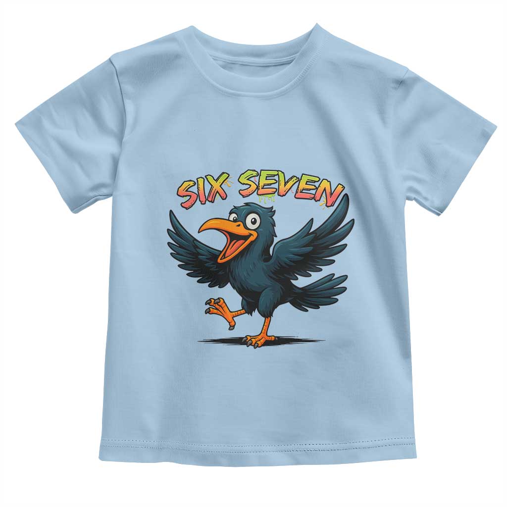 Funny Raven Six Seven Meme Trending Gift Toddler T Shirt - Wonder Print Shop