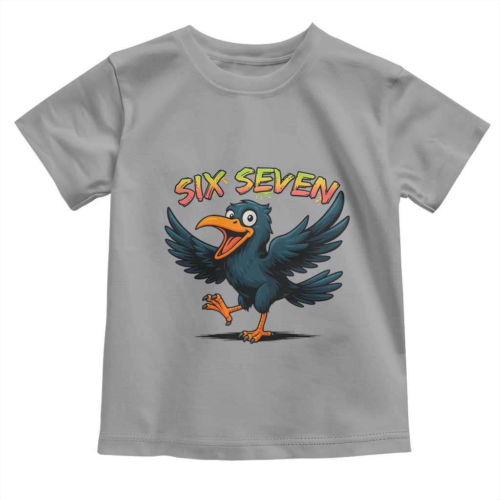 Funny Raven Six Seven Meme Trending Gift Toddler T Shirt - Wonder Print Shop