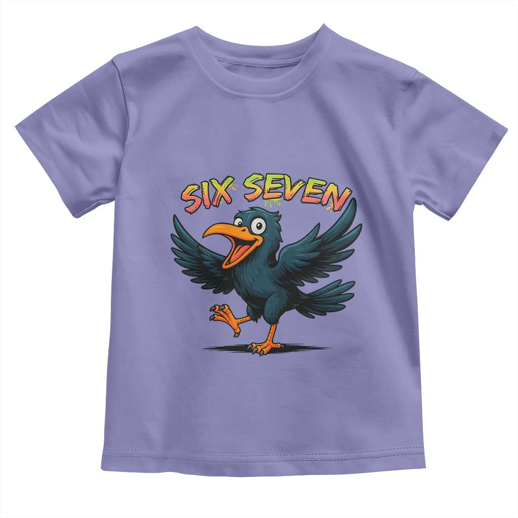 Funny Raven Six Seven Meme Trending Gift Toddler T Shirt - Wonder Print Shop