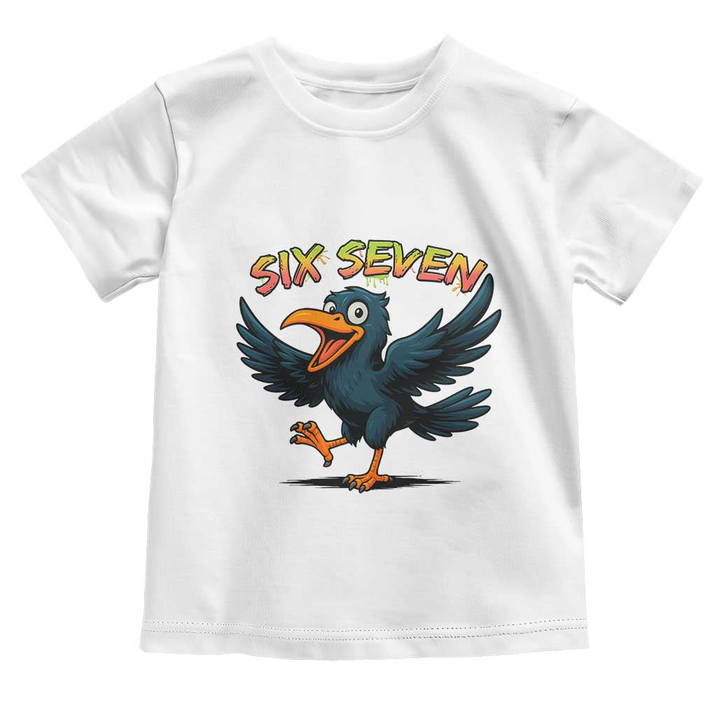 Funny Raven Six Seven Meme Trending Gift Toddler T Shirt - Wonder Print Shop