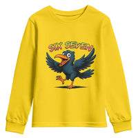 Funny Raven Six Seven Meme Trending Gift Youth Sweatshirt - Wonder Print Shop