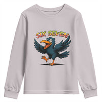 Funny Raven Six Seven Meme Trending Gift Youth Sweatshirt - Wonder Print Shop