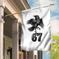 Funny Raven Brainrot Six Seven Meme Gift Garden Flag - Wonder Print Shop