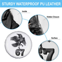 Funny Raven Brainrot Six Seven Meme Gift Spare Tire Cover - Wonder Print Shop