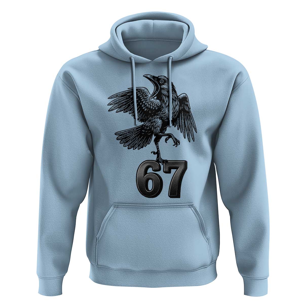 Funny Raven Brainrot Six Seven Meme Gift Hoodie - Wonder Print Shop