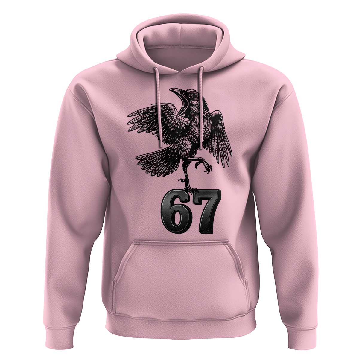 Funny Raven Brainrot Six Seven Meme Gift Hoodie - Wonder Print Shop