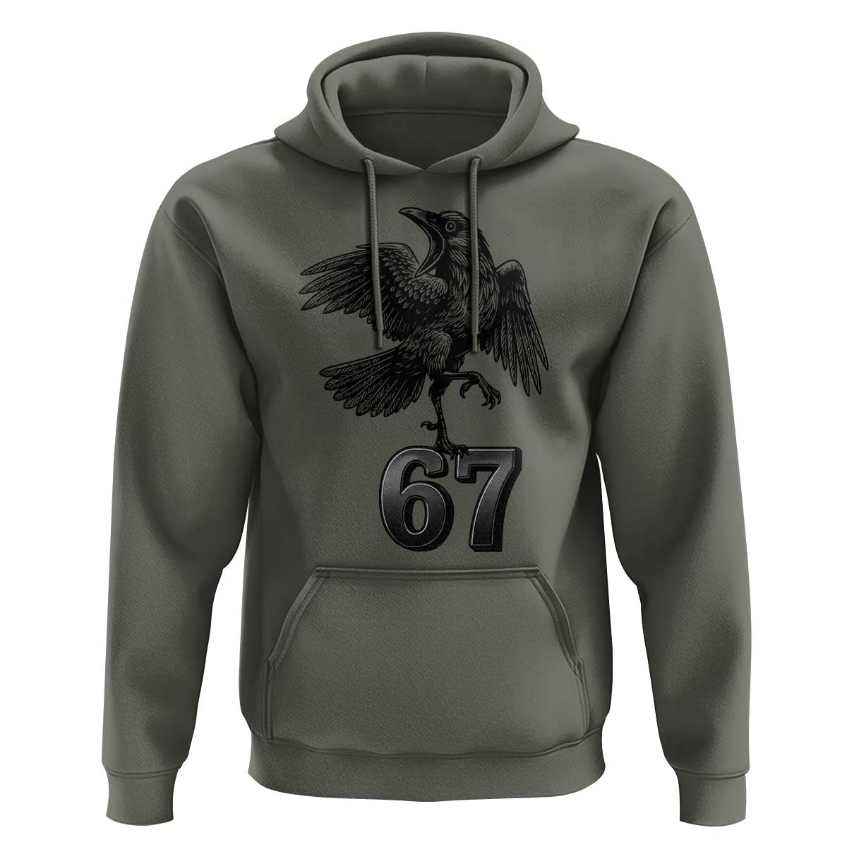 Funny Raven Brainrot Six Seven Meme Gift Hoodie - Wonder Print Shop