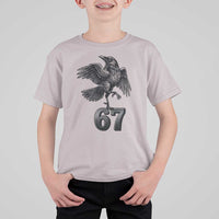 Funny Raven Brainrot Six Seven Meme Gift T Shirt For Kid - Wonder Print Shop