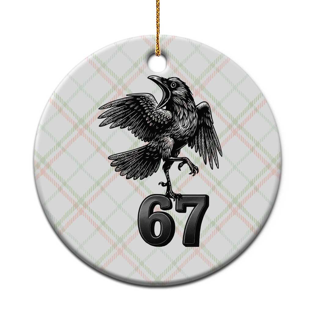 Funny Raven Brainrot Six Seven Meme Gift Ceramic Ornament - Wonder Print Shop
