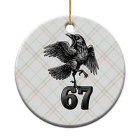 Funny Raven Brainrot Six Seven Meme Gift Ceramic Ornament - Wonder Print Shop