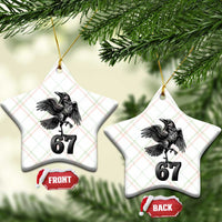 Funny Raven Brainrot Six Seven Meme Gift Ceramic Ornament - Wonder Print Shop