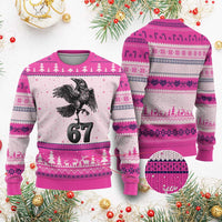 Funny Raven Brainrot Six Seven Meme Gift Ugly Christmas Sweater - Wonder Print Shop