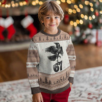 Funny Raven Brainrot Six Seven Meme Gift Ugly Christmas Sweater - Wonder Print Shop