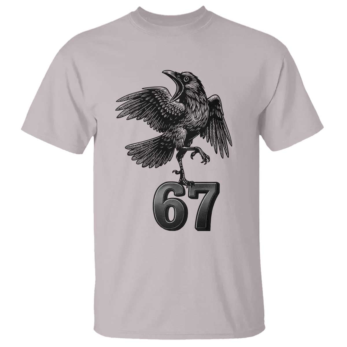 Funny Raven Brainrot Six Seven Meme Gift T Shirt - Wonder Print Shop