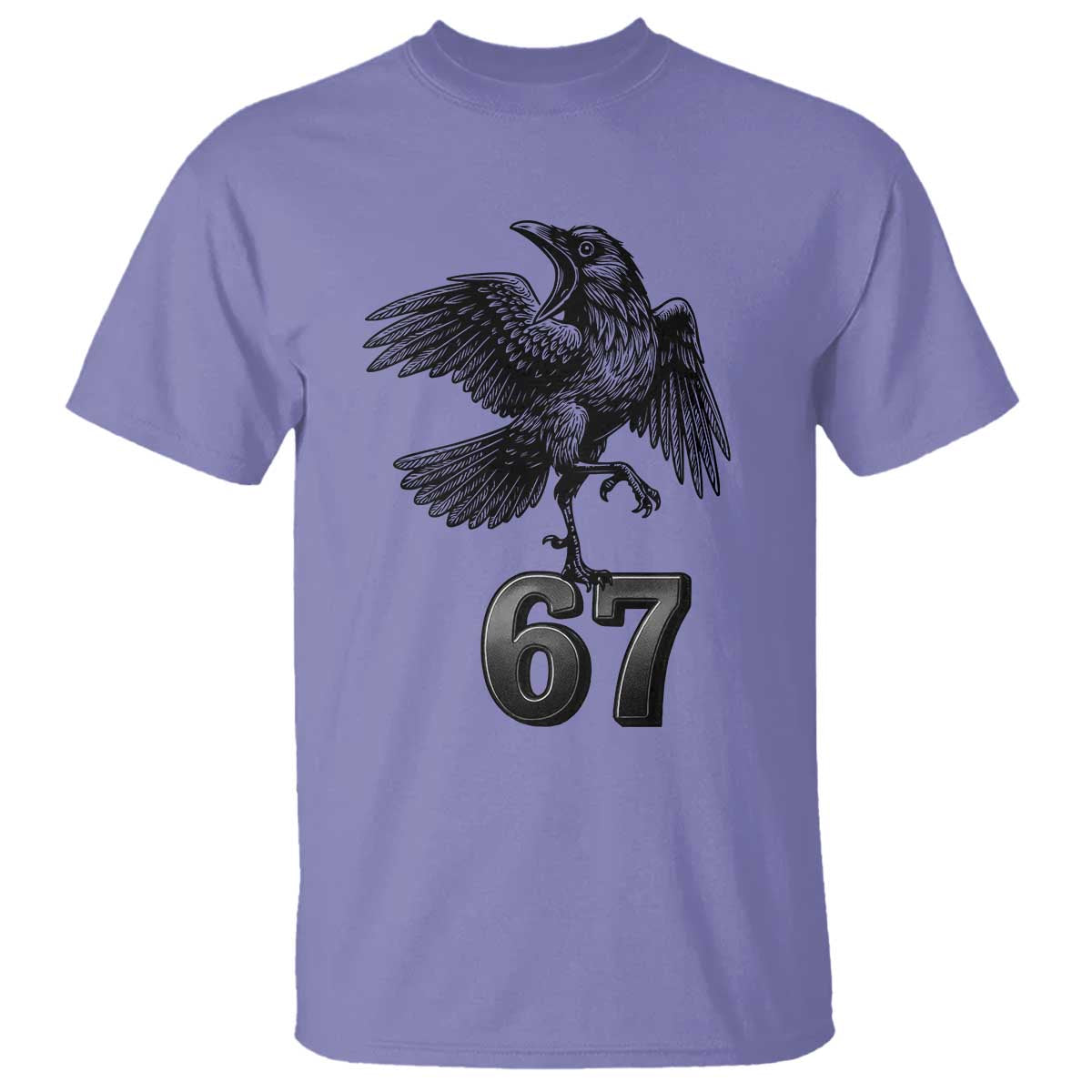 Funny Raven Brainrot Six Seven Meme Gift T Shirt - Wonder Print Shop