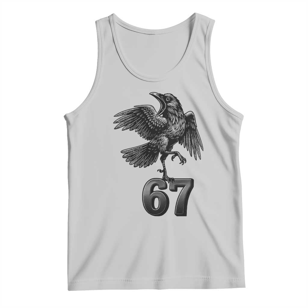 Funny Raven Brainrot Six Seven Meme Gift Tank Top - Wonder Print Shop