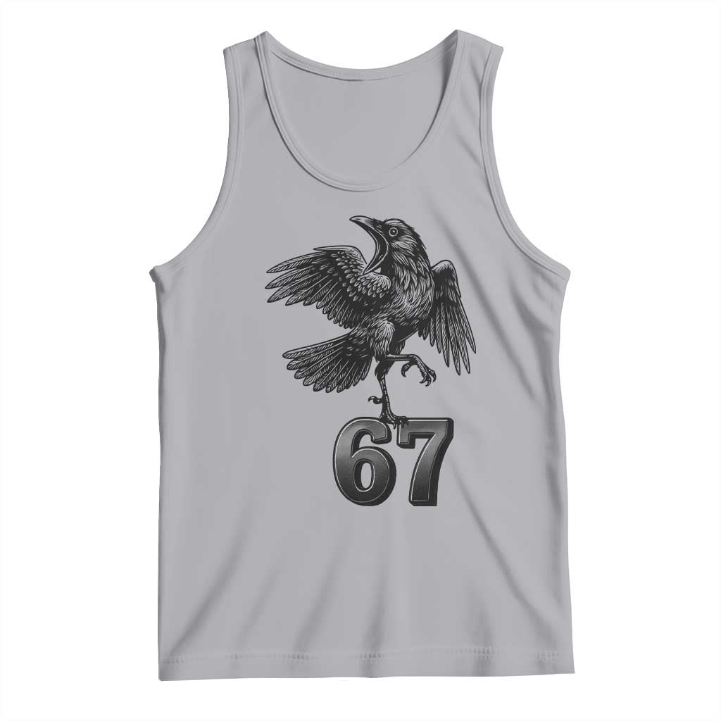 Funny Raven Brainrot Six Seven Meme Gift Tank Top - Wonder Print Shop