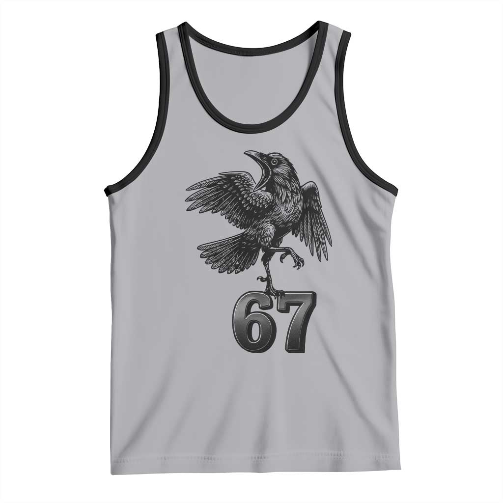 Funny Raven Brainrot Six Seven Meme Gift Tank Top - Wonder Print Shop
