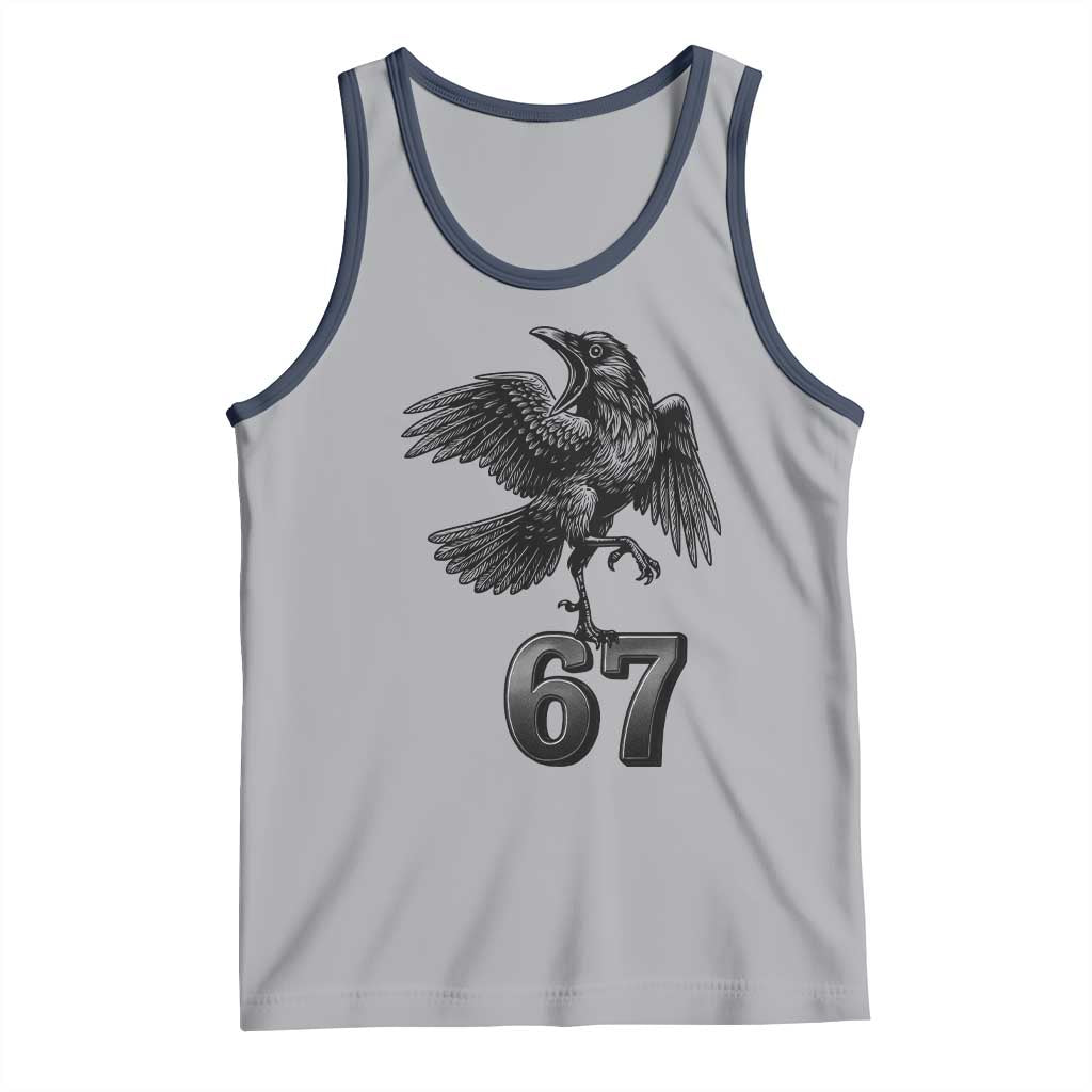 Funny Raven Brainrot Six Seven Meme Gift Tank Top - Wonder Print Shop