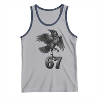 Funny Raven Brainrot Six Seven Meme Gift Tank Top - Wonder Print Shop